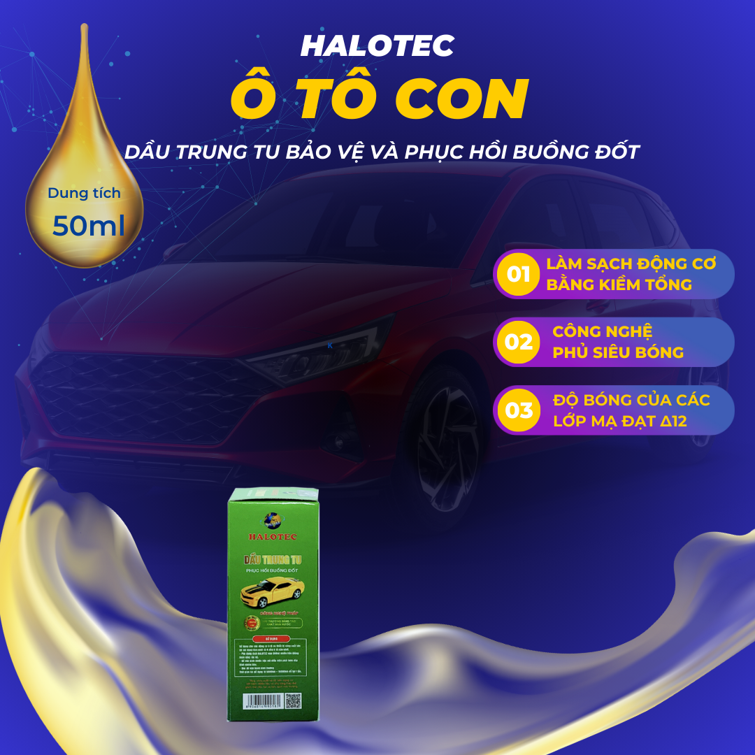 Halotec Dầu Trung Tu Động Cơ, Tặng Lọ Buồng Đốt 50ml