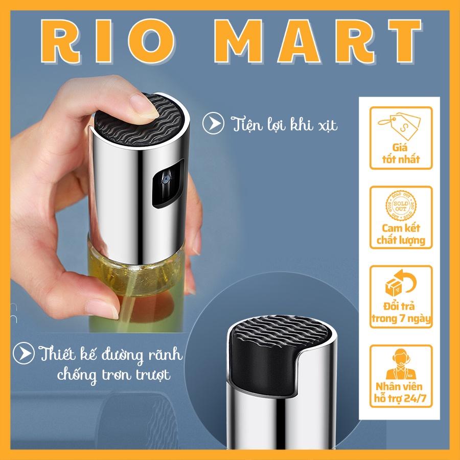 Bình Xịt Dầu Ăn Cho Nồi Chiên Không Dầu, Chai Xịt Thủy Tinh Phun Sương 100ml - R30 RIOMART