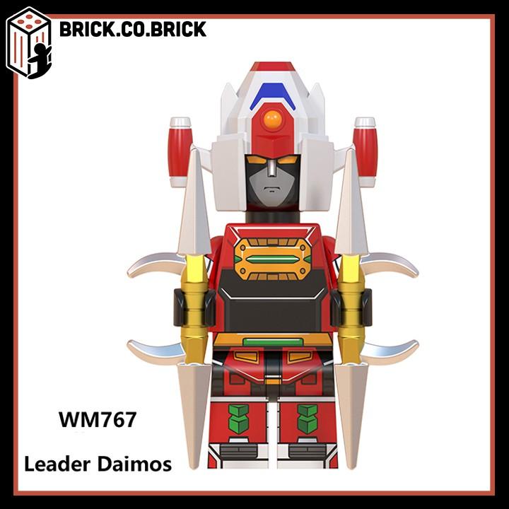 Nhân vật Xếp hình Lắp ráp minifig Mô hình lắp ráp Sáng tạo Voltes V-Daimos-Super Robot Mechas WM6069
