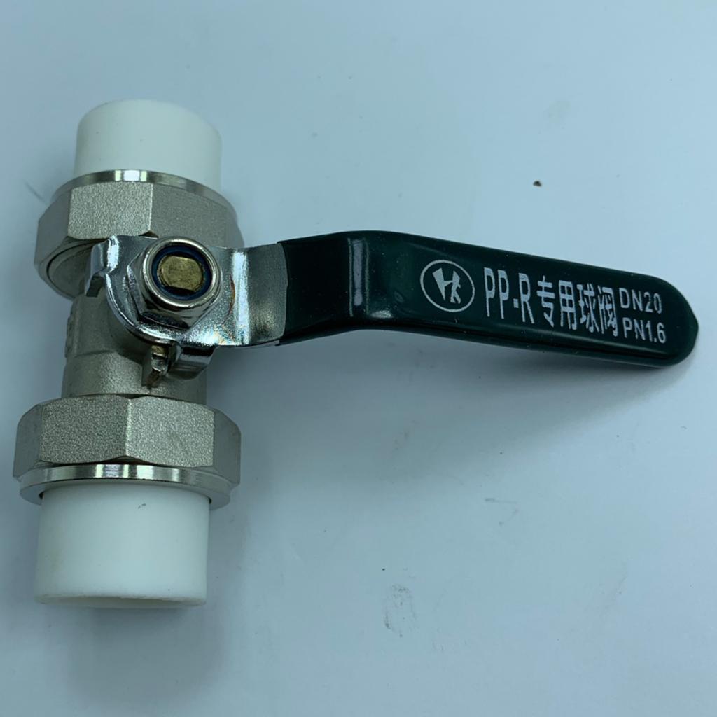Copper Valve Double Head Live Joint PPR Iron Ball Valve Connector Fittings