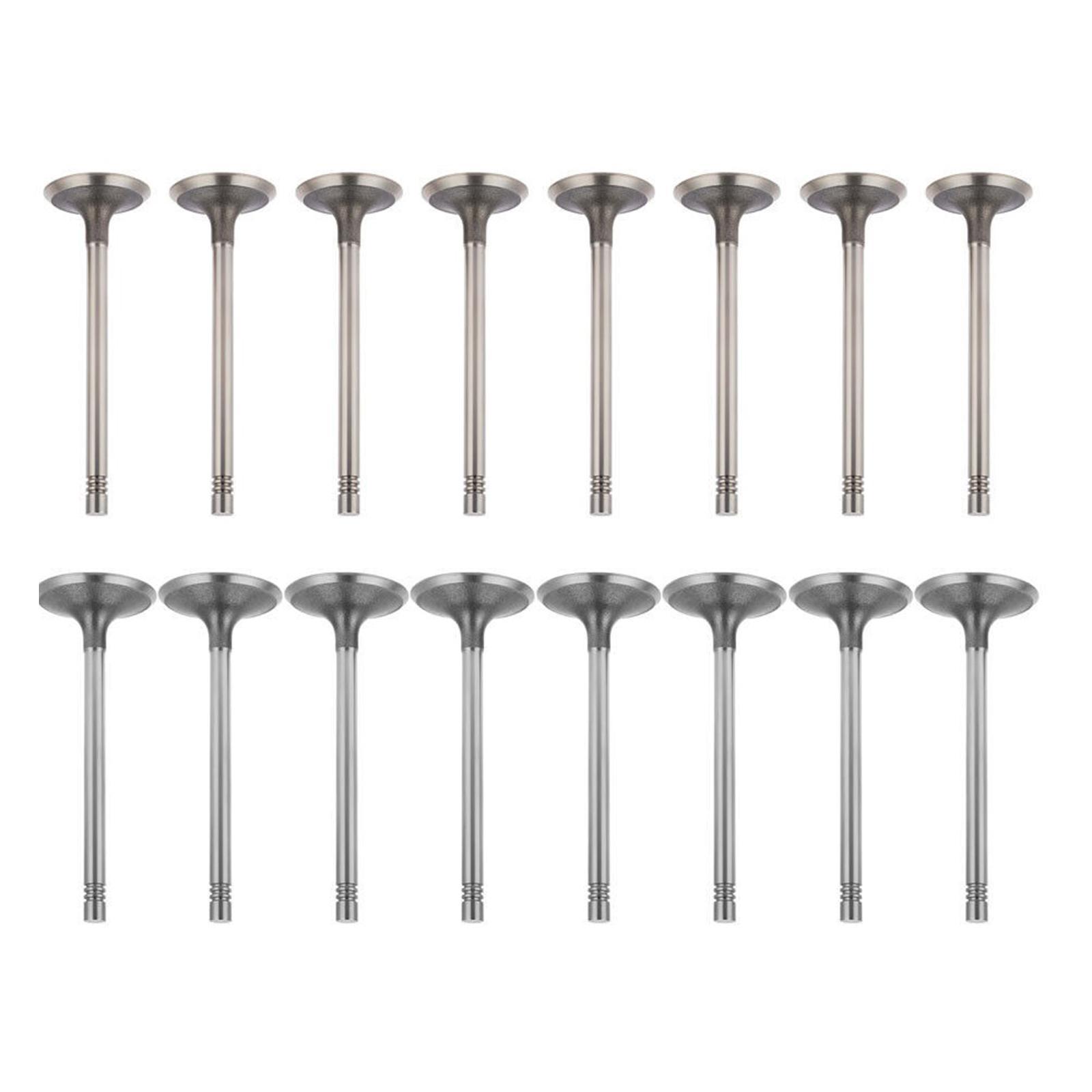 16Pcs Intake Valves and Exhaust Valves for 10-17