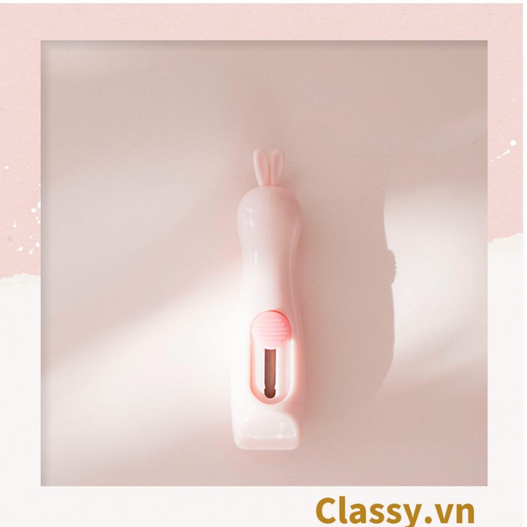 Dao rọc giấy mini Classy tai thỏ dễ thương trơn màu PK644