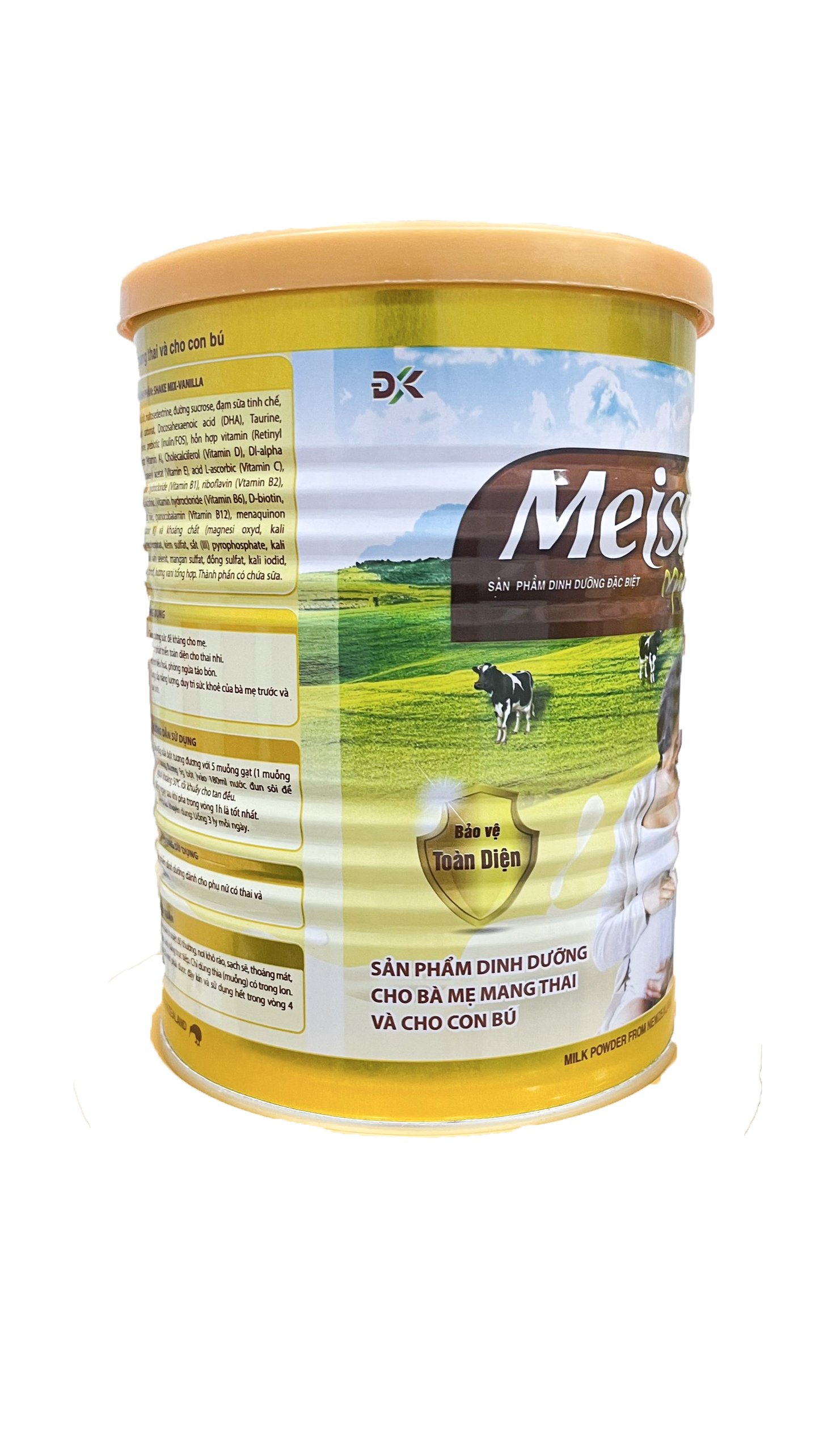 Sữa Bột Cho Mẹ Bầu Hỗ Trợ Phát Triển Xương Chắc Khoẻ Bổ Sung Vitamin Sắt Kẽm Meisu Mama
