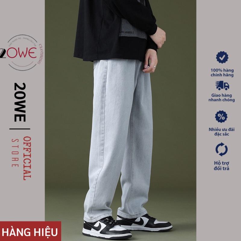 Quần Baggy Jean nam, nư Jeans nam unisex ống suông rộng 20WE hot hit 2021