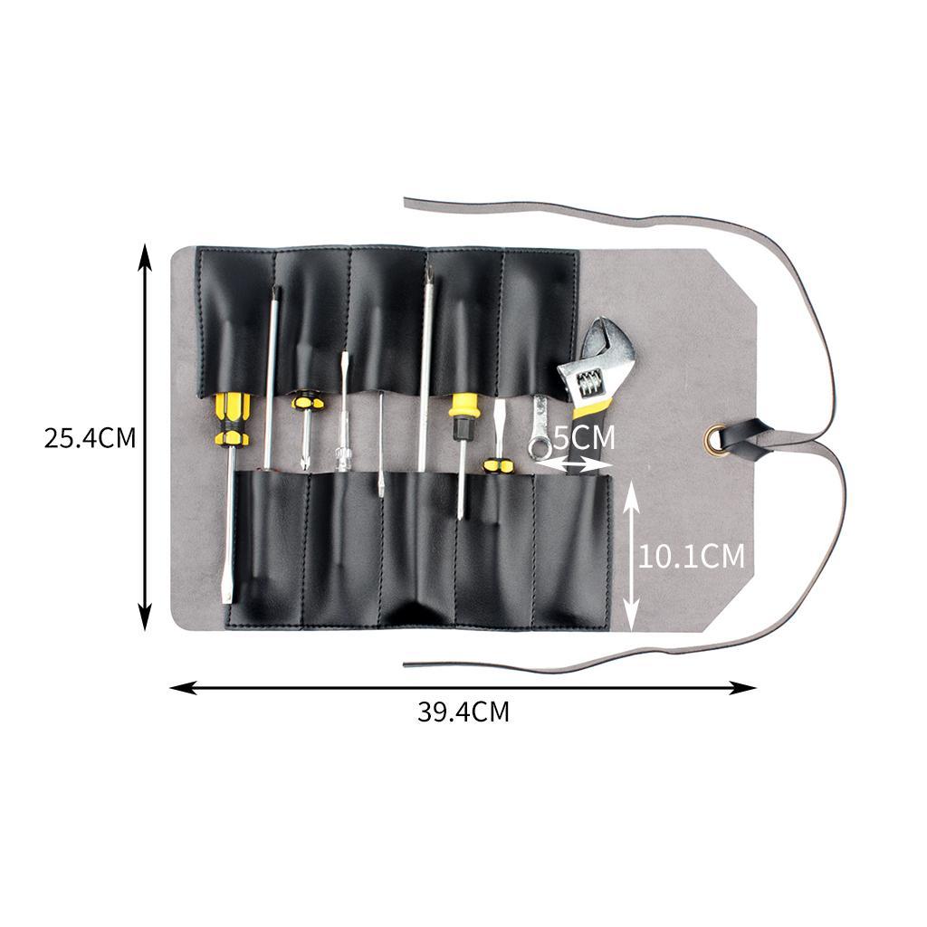 Hardware Tool Roll Plier Screwdriver Storage Case Pouch Bag Pocket