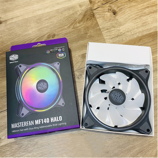 Hình ảnh Bộ 3 Quạt tản nhiệt CASE Cooler Master MASTERFAN MF120 Halo - Hàng Chính Hãng