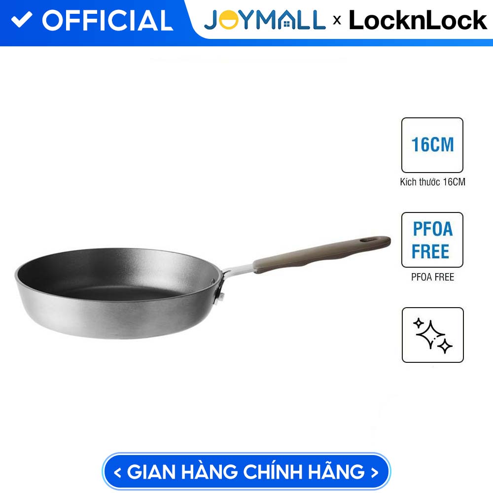 Chảo chiên Lock&amp;Lock Handycook LHD1163 có tay cầm 16cm