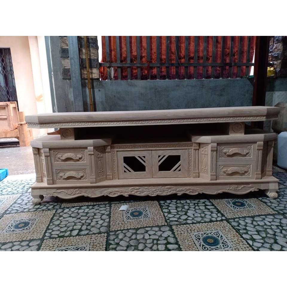 kệ tivi phòng khách kệ vát, kê ti vi gỗ sồi nga