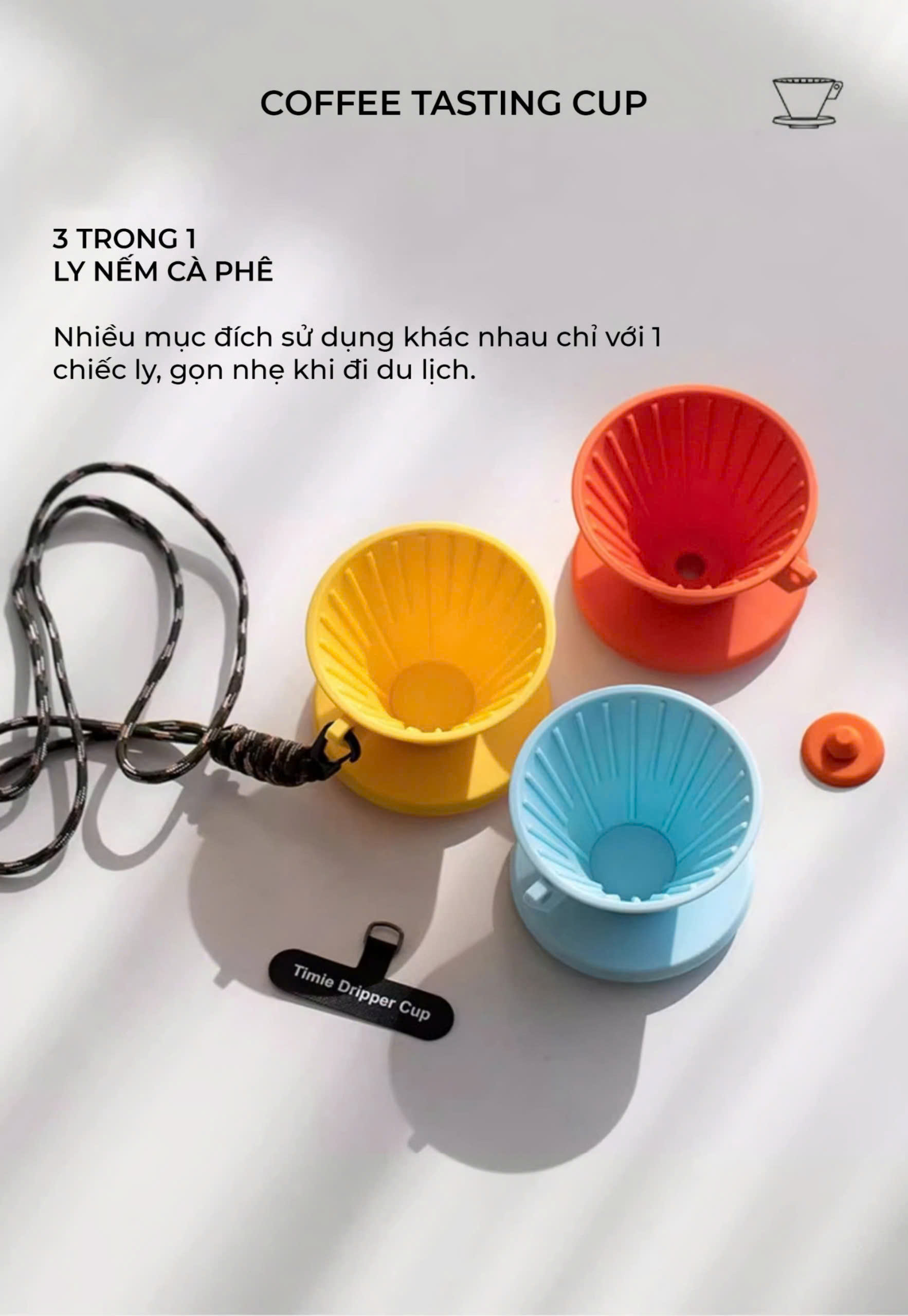 Ly phễu mini Timie Dripper Cup