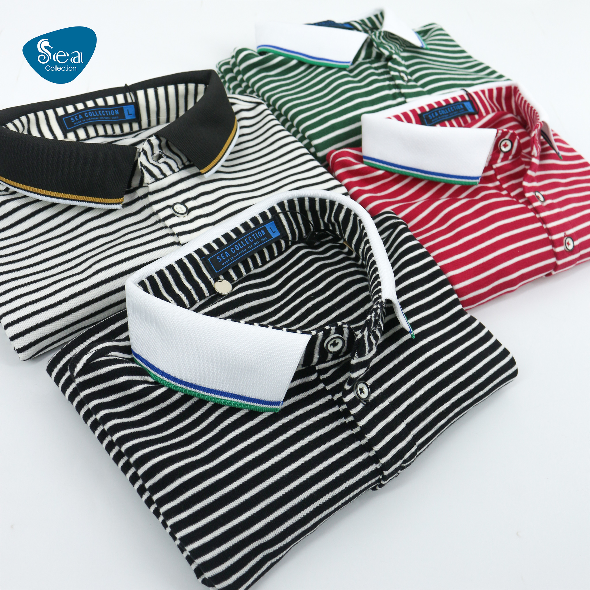 Áo Thun Polo Nam Sea Collection Sọc Ngang 12126