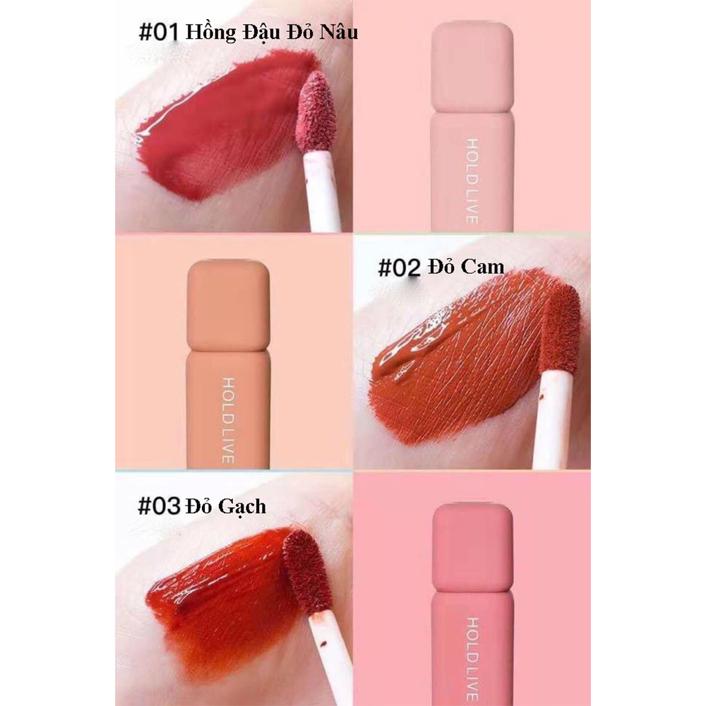 Son Kem HOLD LIVE Wonderful Color Lip Mist Matte Bộ 3 Cây