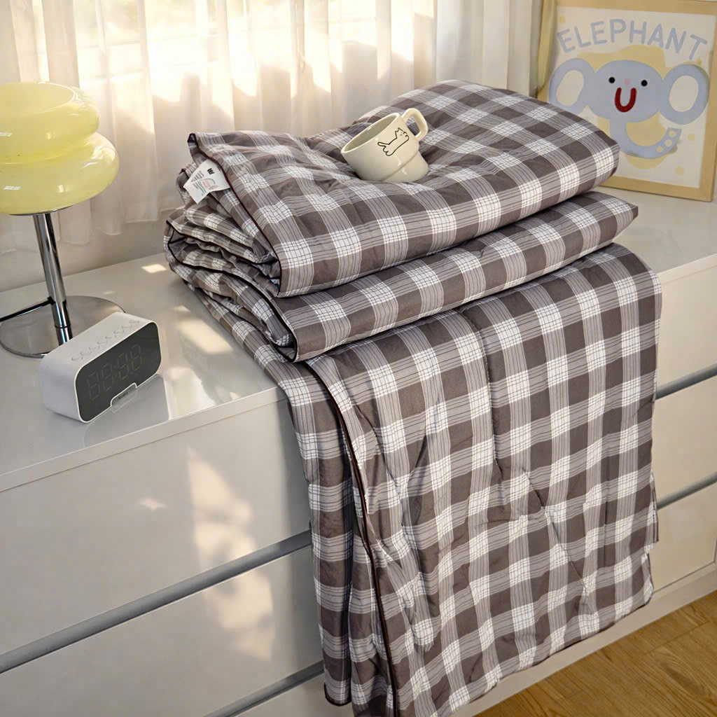 Chăn Mùa Hè Caro Gingham Hàn Quốc 200x230cm – Chăn Mỏng Mềm Mịn Thoáng Mát Decor Phòng Ngủ - HÀNG CHÍNH HÃNG MINIIN