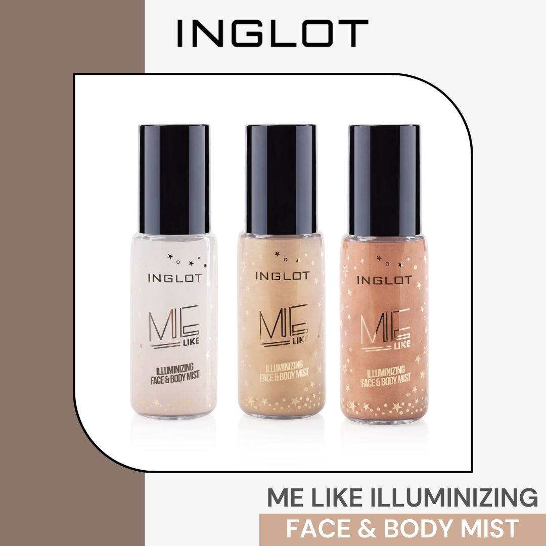 Xịt khoáng ánh nhũ Me Like Illuminizing Face &amp; Body Mist Inglot (50ml)