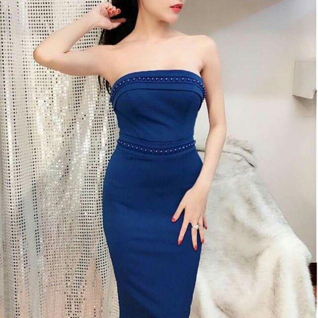 Đầm cúp đính cườm cá tính