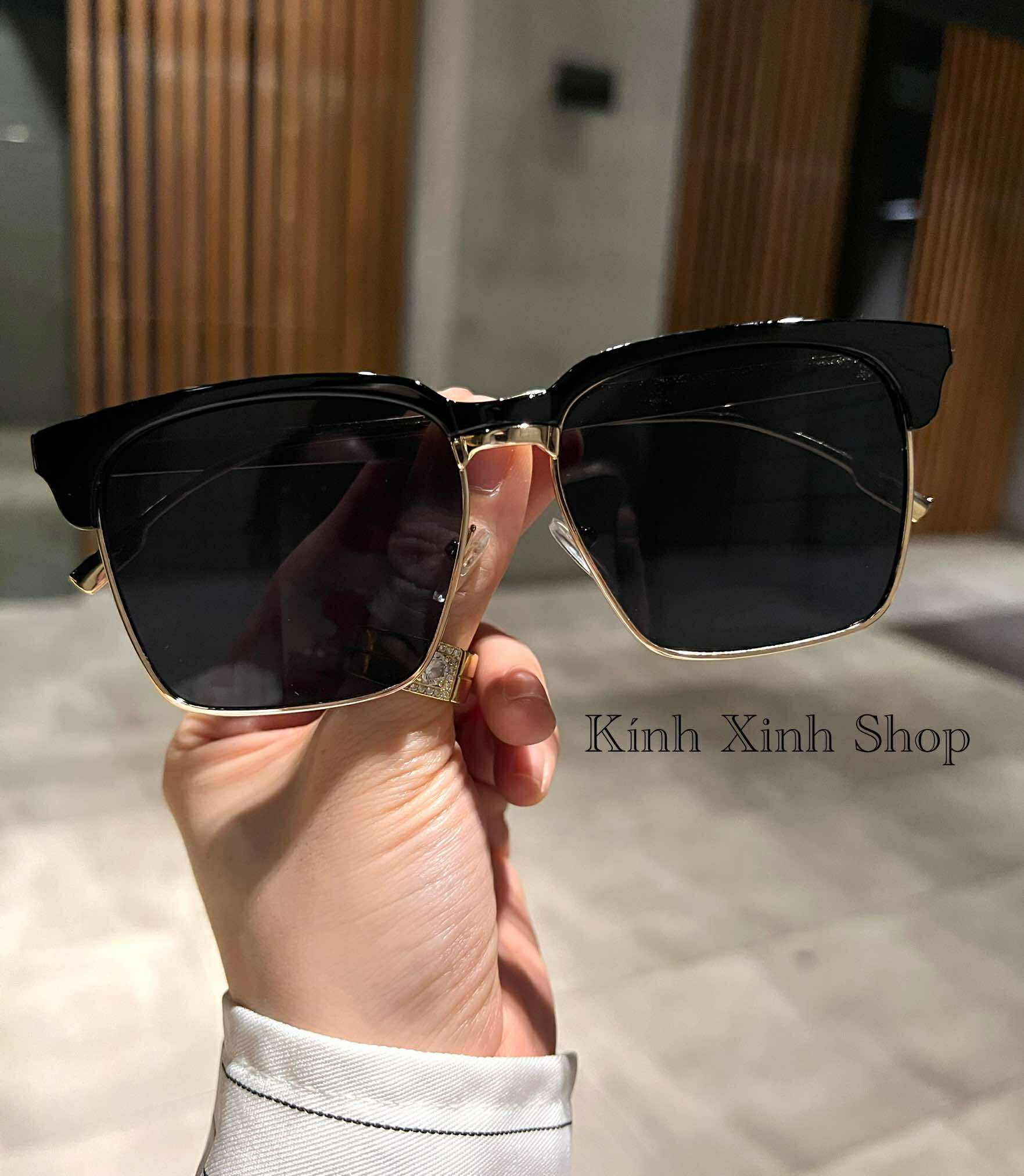 Kính râm unisex nam nữ chống nắng dáng vuông sành điệu