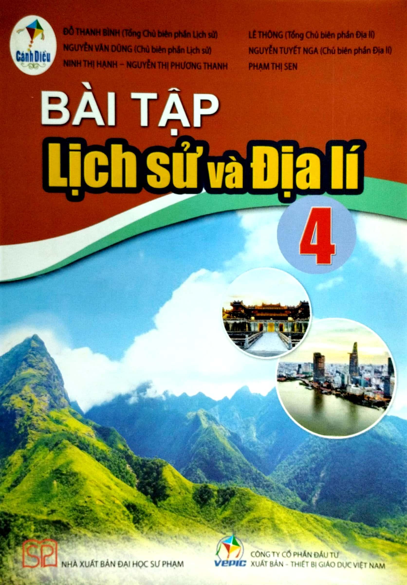 Bài Tập Lịch Sử Và Địa Lí 4 (Cánh Diều) (Chuẩn)