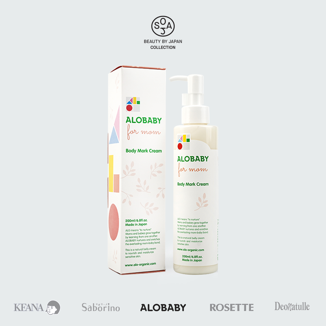 Kem Giảm Rạn Da Organic Cho Mẹ Bầu 200ml Alobaby For Mom Body Mark Cream