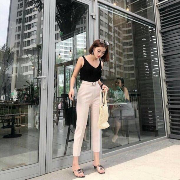 Quần Baggy Phối Đai Siêu Sang