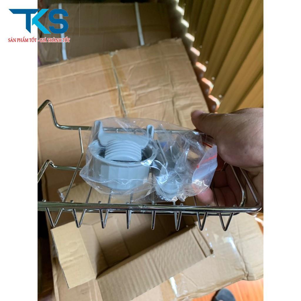 Kệ để đồ rửa chén cạnh vòi rửa chất liệu inox 304 chắc chắn