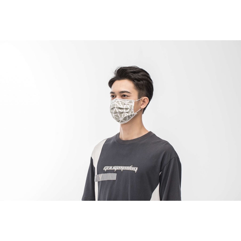 Khẩu trang MEO MED kháng khuẩn và thời trang, thùng 12 gói, gói 10 chiếc