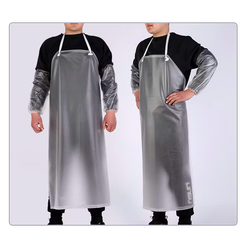 Tạp dề nhựa PVC trong suốt, tạp dề bảo hộ chống mài mòn, chống thấm nước, chống dầu