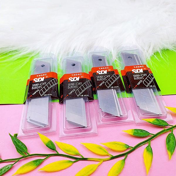 Combo 10 lưỡi dao rọc giấy 18mm / 9mm