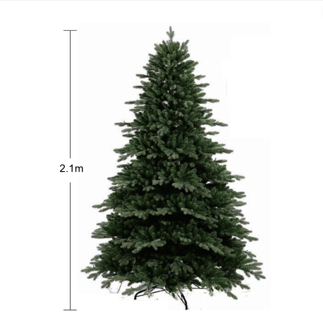 Cây Thông Lá PE Xanh CAO 2.1m - C23 Tán Rộng Cây Thông Trang Trí Noel Tán Rộng
