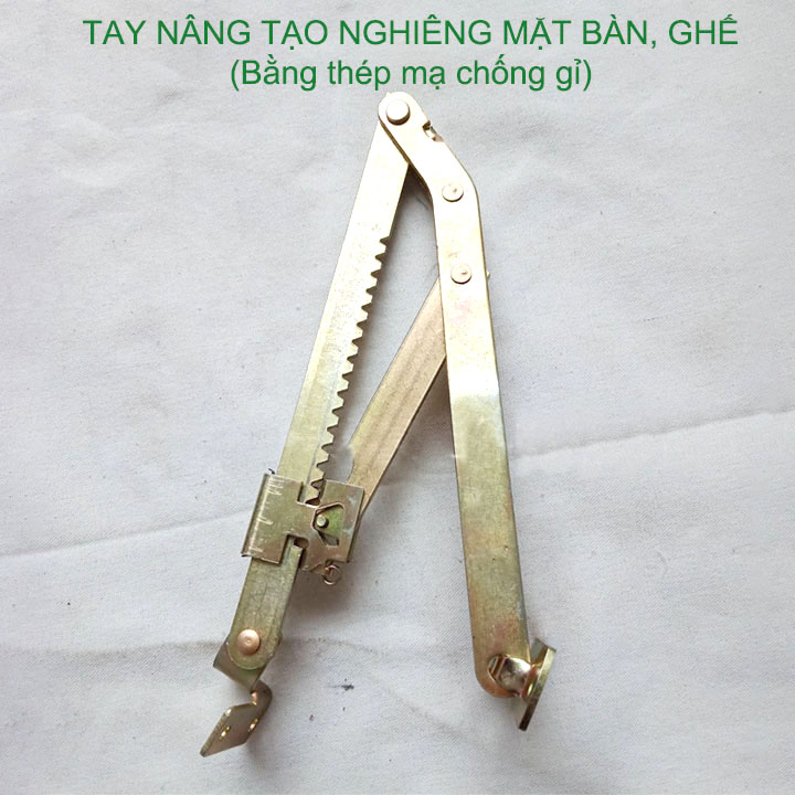 01 Tay nâng tạo nghiêng mặt bàn học, bàn làm việc, ghế, giường đa năng bằng thép dày mạ chống gỉ