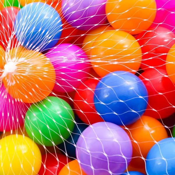 Túi 95 - 100 quả bóng nhựa nhiều màu, banh nhựa cho bé thỏa sức vui chơi (khoảng 95 - 100 bóng)