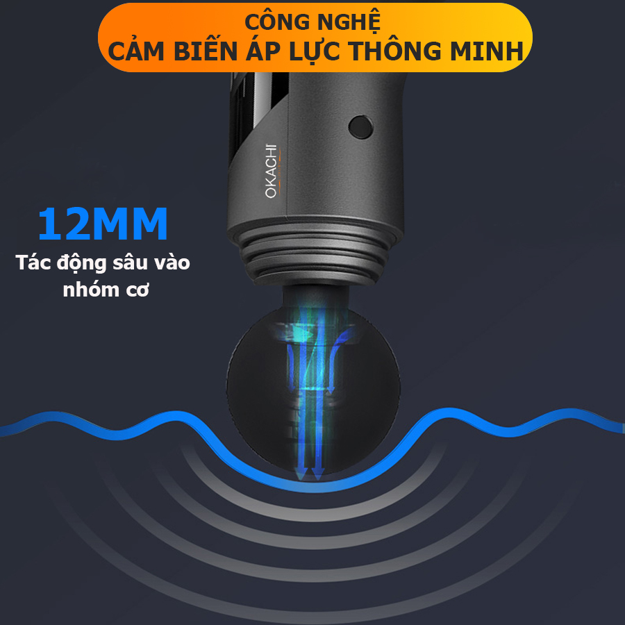 Súng massage toàn thân OKACHI LUXURY JP-i5 Pro