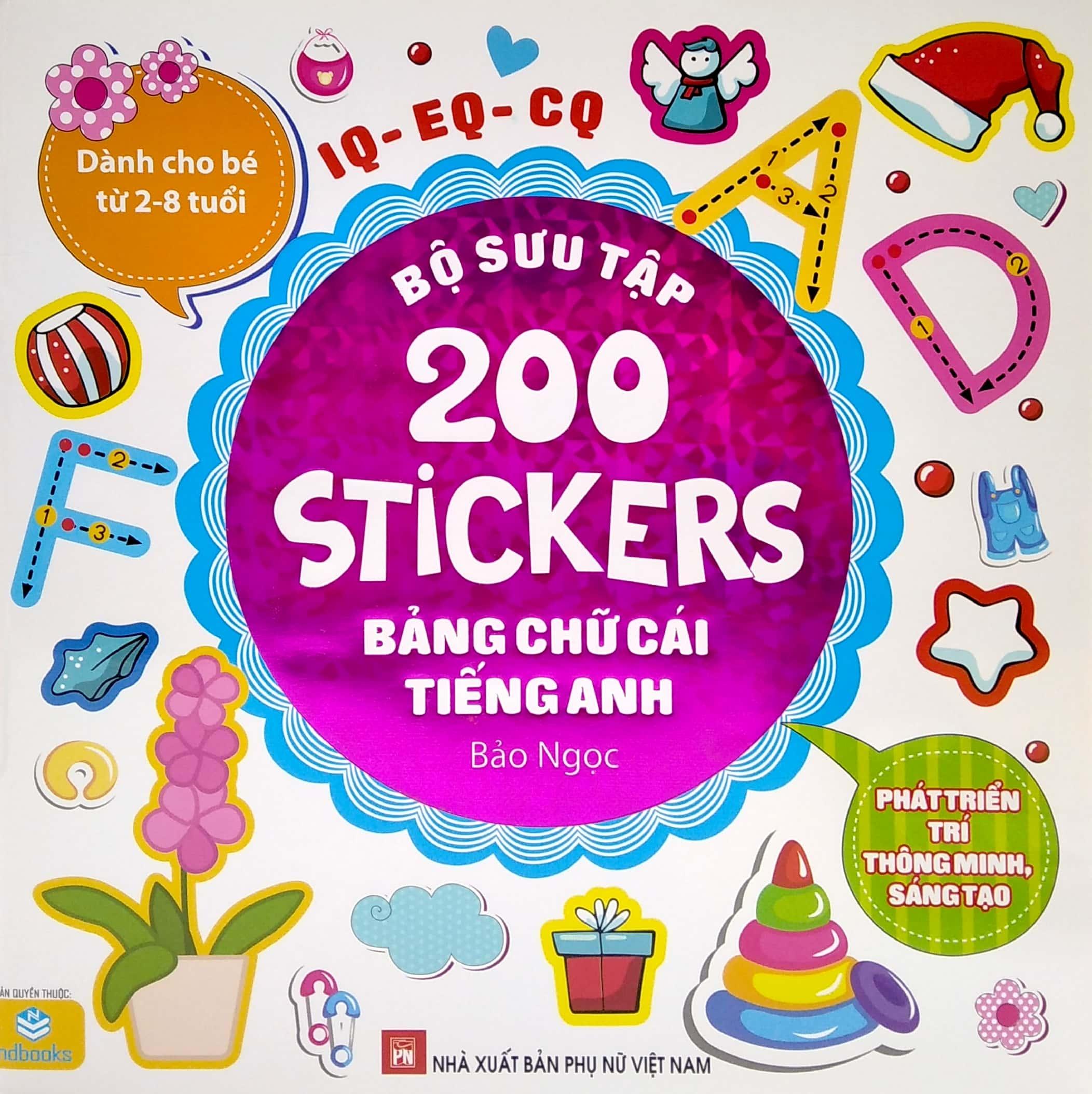 Bộ Sưu Tập 200 Stickers - Bảng Chữ Cái Tiếng Anh