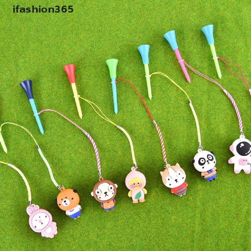 Tee golf dây cao su giá đỡ bóng chơi golf với dây treo họa tiết nhiều hình dễ thương TG066