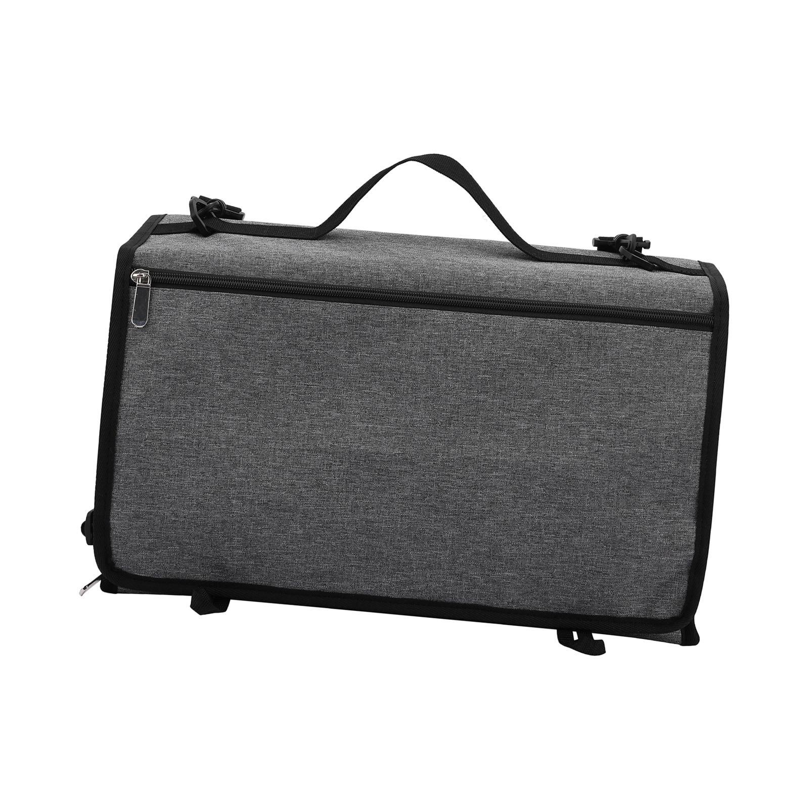 Foldable Hanging Yarn Storage Bag with 4 Pockets Clear Bulk Yarn Organizer