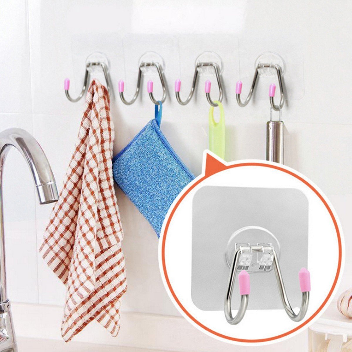 Set 2 Miếng Dán Móc Đôi Tiện Lợi Siêu Chắc