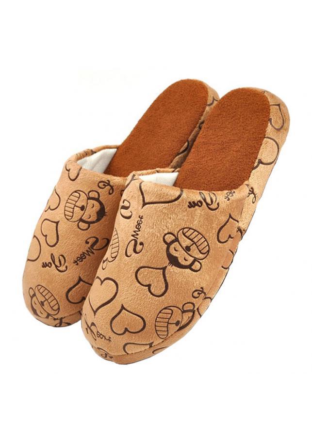 Dép bông đi trong nhà đế chống trơn trượt Unisex