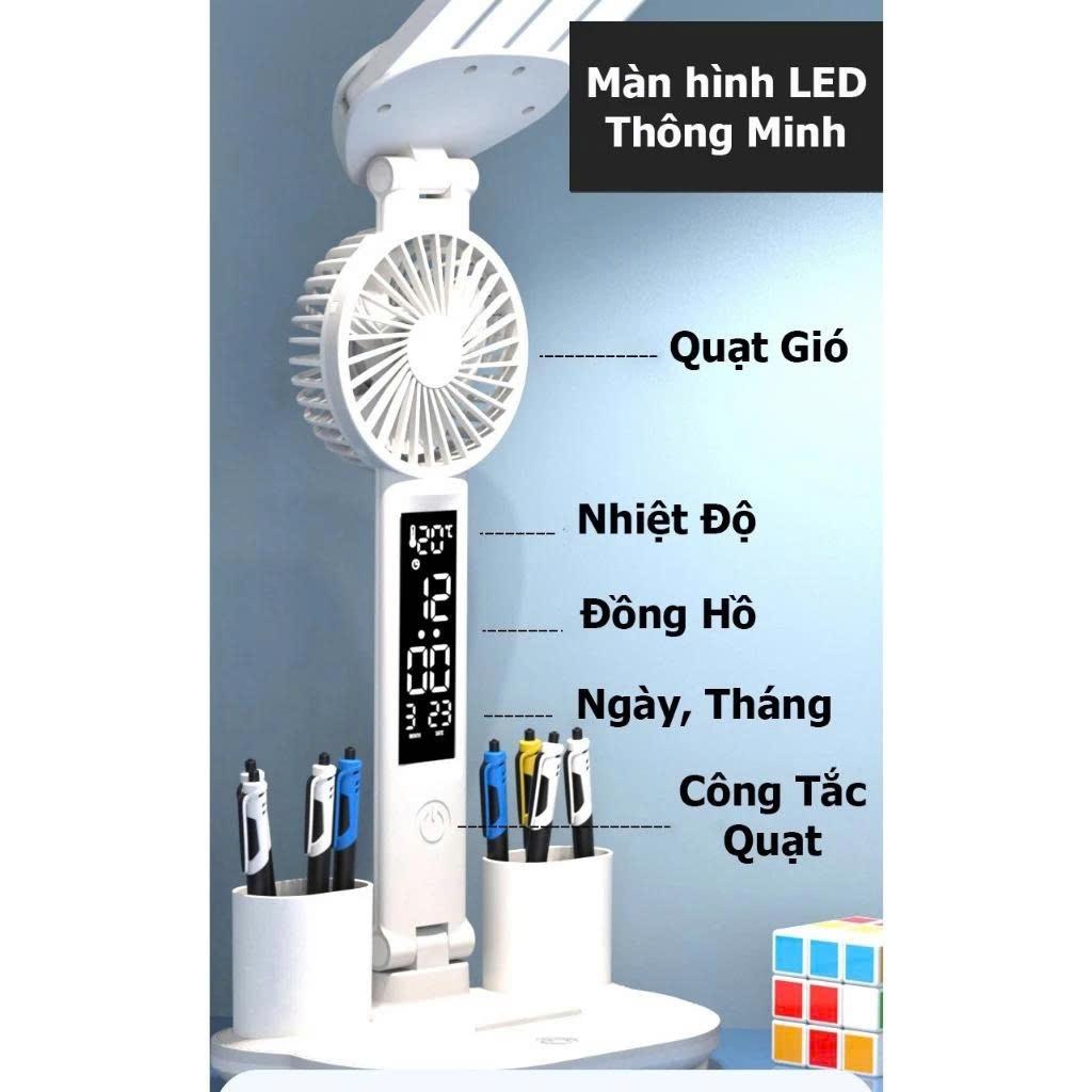 Đèn LED Để Bàn Đa Năng, Đèn Học Để Bàn Chống Cận Cao Cấp Với 3 đèn,đèn học,đèn học chống cận