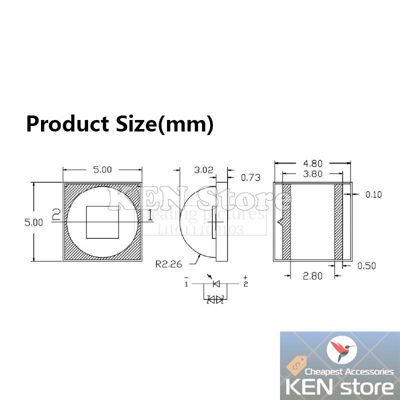 Bóng led, nhân led, chip led CREE XML T6 10W 3V - 3,7V DC