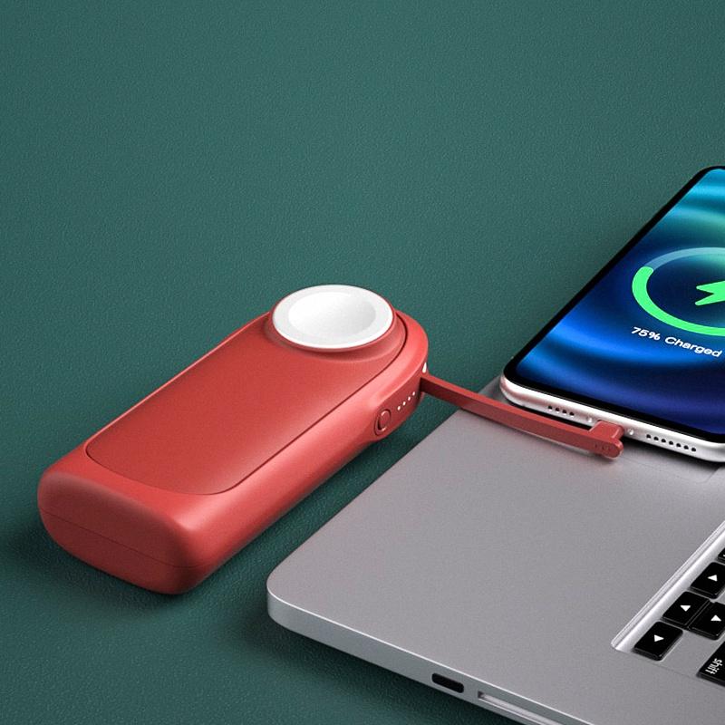 Sạc Dự Phòng Không Dây MIPOW TUBE PRO 10000MAH For APPLE WATCH 4/5/6/7 &amp;amp; IPHONE 12/13 Series - Hàng Chính Hãng