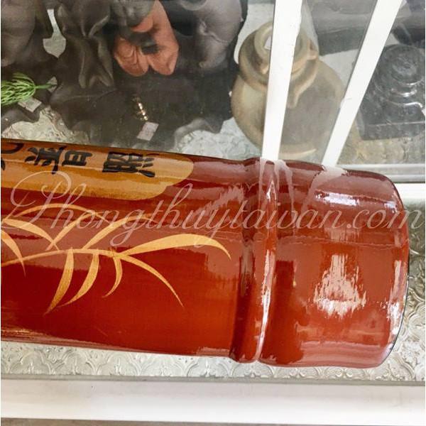 Ống đựng Nhang bàn thờ lá trúc vành miệng lớn