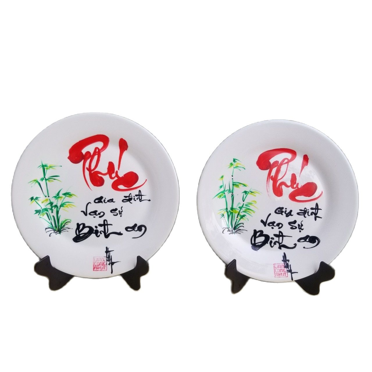 Tranh đĩa chữ PHÚC. Quà tặng mừng tân gia, khai trương, sinh nhật. Quà mừng thọ ông bà,cha mẹ. Quà tết. Tranh trang trí