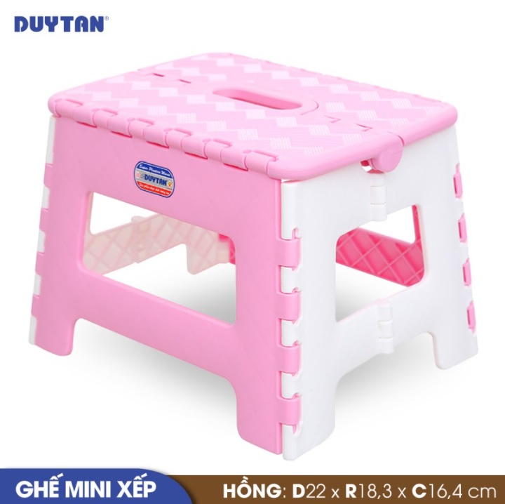 Ghế mini xếp nhựa Duy Tân (22 x 18.3 x 16.4 cm) - 05110 - Giao màu ngẫu nhiên - Hàng chính hãng