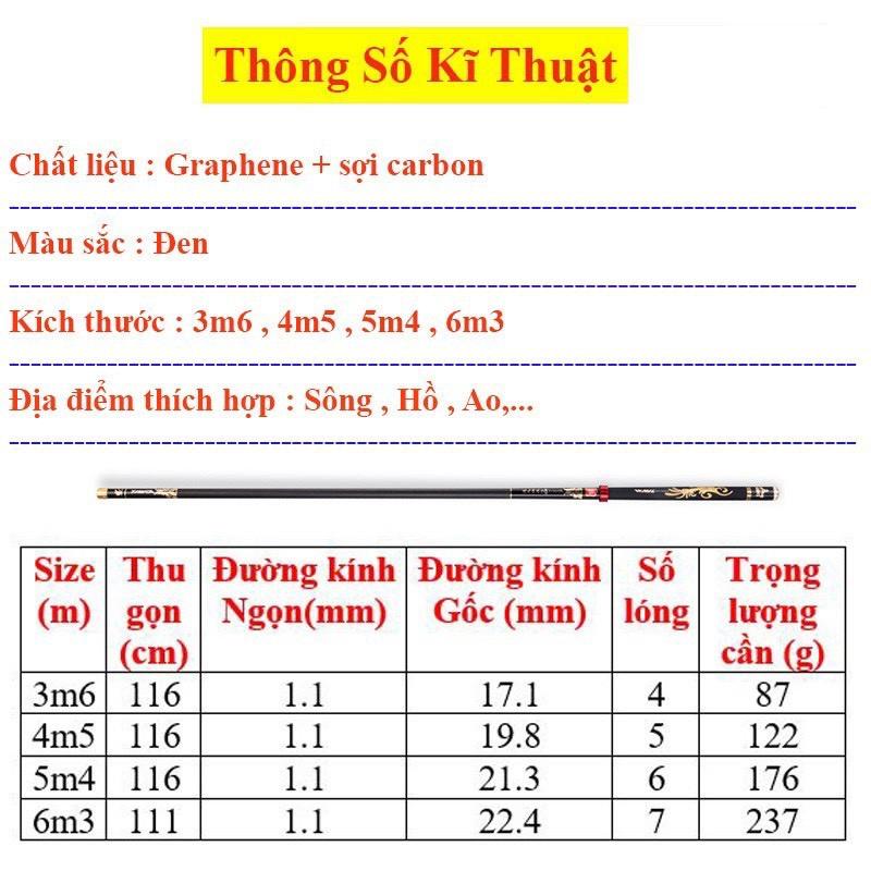 Cần Câu Tay , Cần Câu Đơn 5H TAWA Hắc Phụng Đủ Size + Tặng Nhẫn Cần Câu