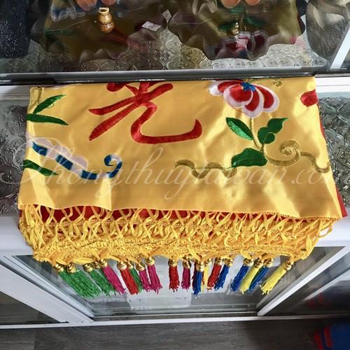 Rèm treo trang trí Phật giáo có ren
