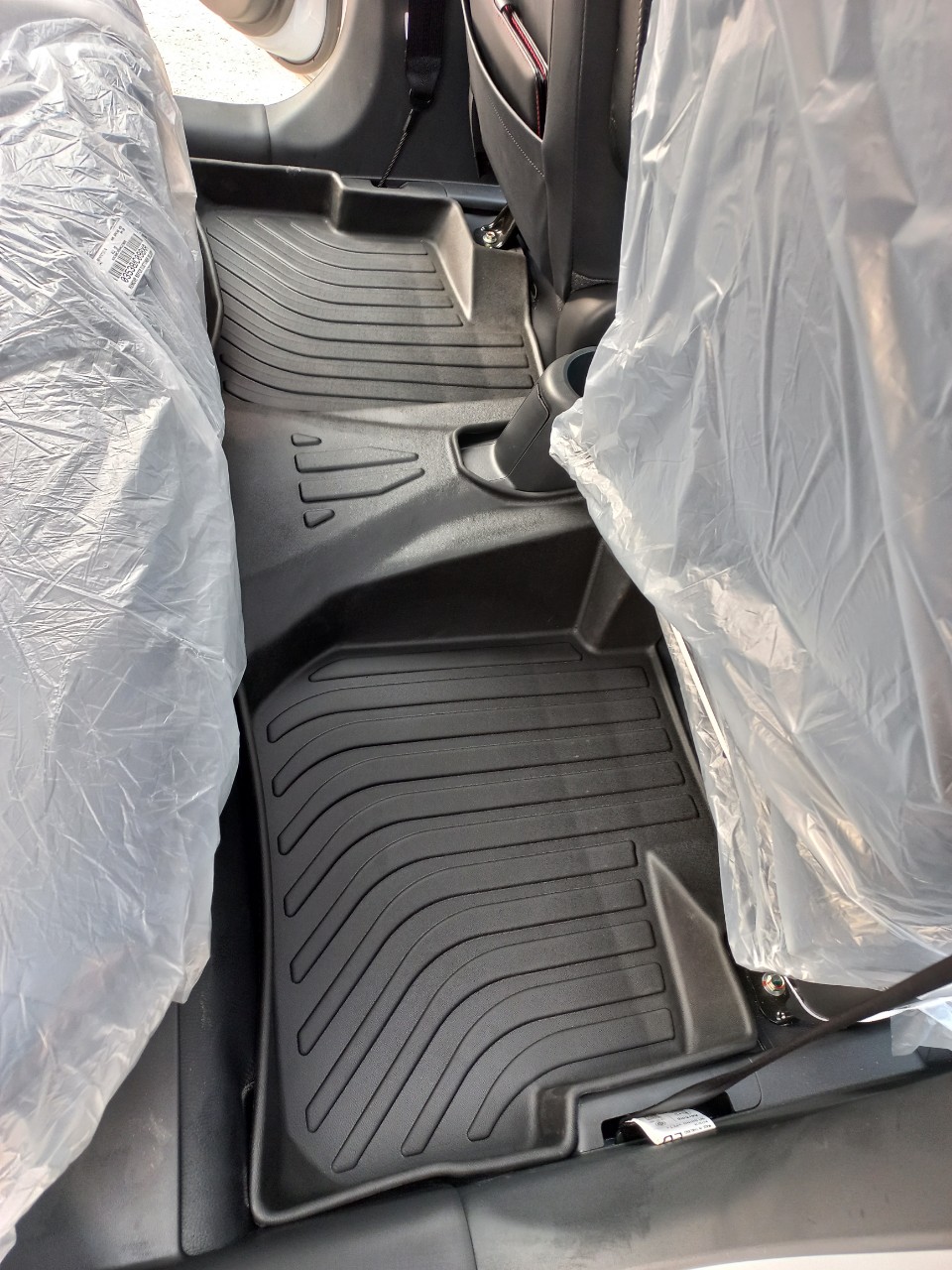 Thảm lót sàn xe ô tô Mitsubishi Attrage Nhãn hiệu Macsim chất liệu nhựa TPE cao cấp màu đen