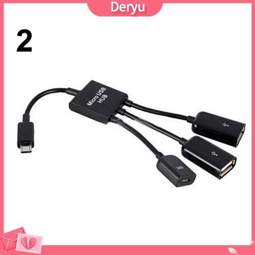 Hình ảnh Dây cáp chuyển đổi 3 trong 1 từ giắc cắm OTG Micro USB sang đầu cắm USB 2.0 tiện dụng cho Samsung