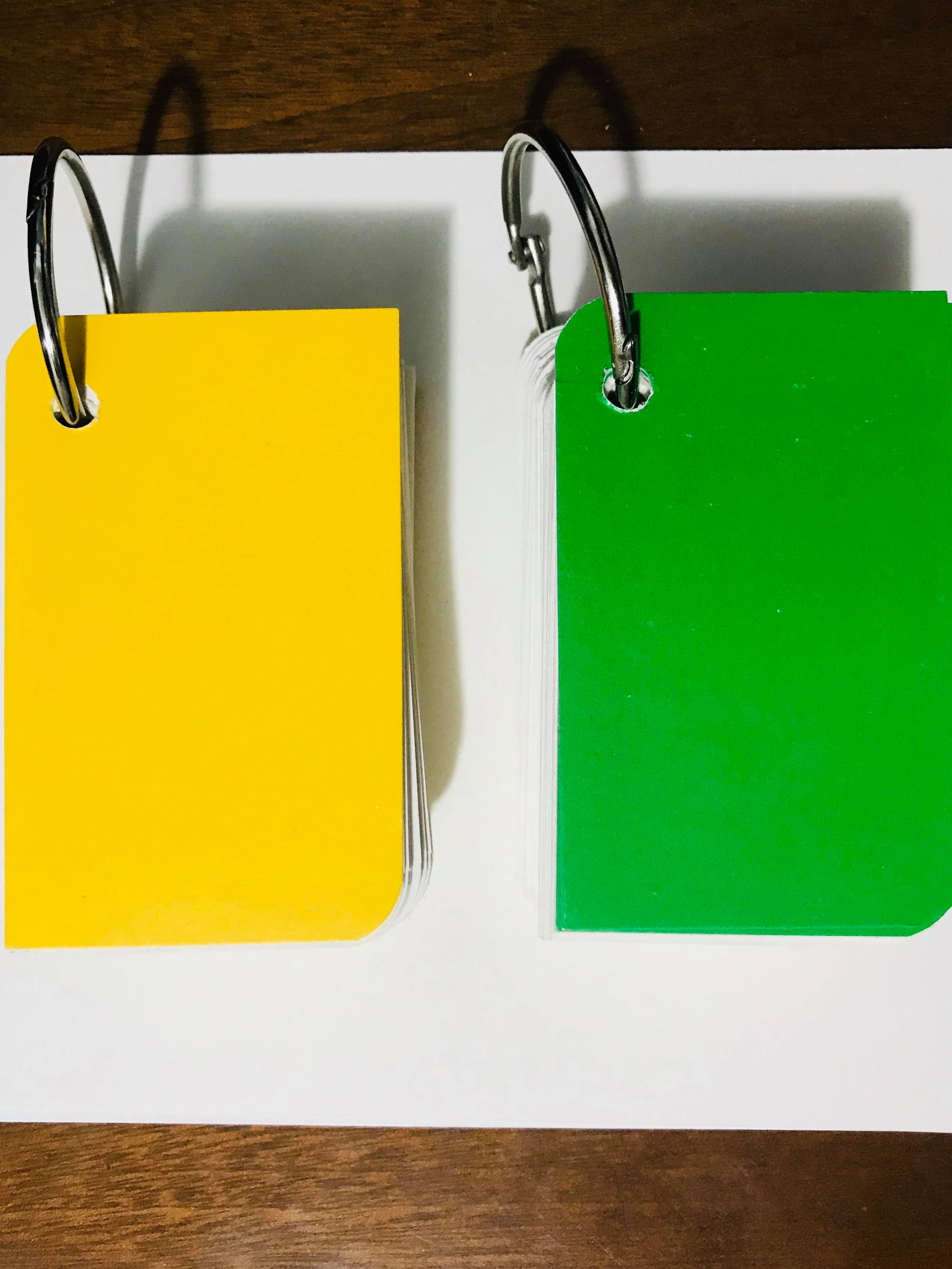 COMBO 2 tập flashcard trắng chiếc lá siêu dễ thương. Flashcard thẻ học từ vựng tiếng anh nhật hàn trung cao cấp | Bộ thẻ học tiếng nước ngoài tặng kèm khoen