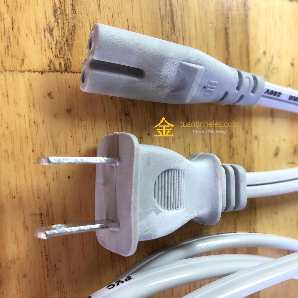Dây nguồn số 8 sạc cho Quạt tích điện, Máy tính, dài 1.5m