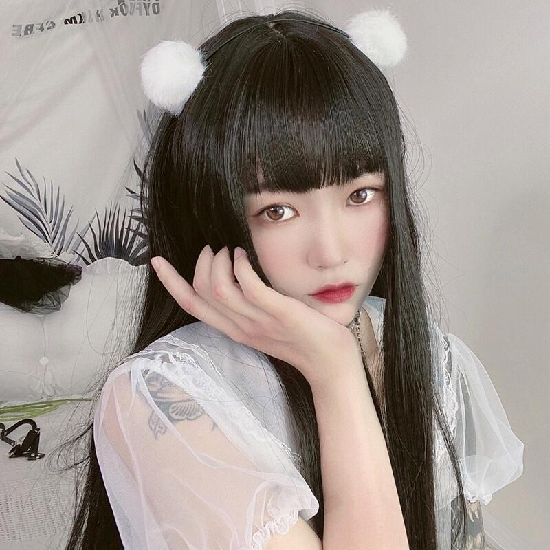 Băng Đô Bờm Cài Tóc Cục Bông Gấu Tròn Lông Mịn Siêu Cute Mainia Shop