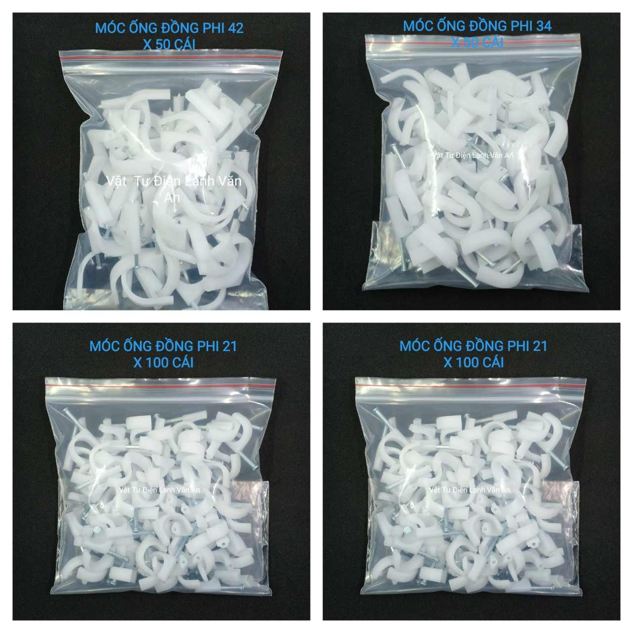 Móc ống đồng phi 21, phi 34, phi 42