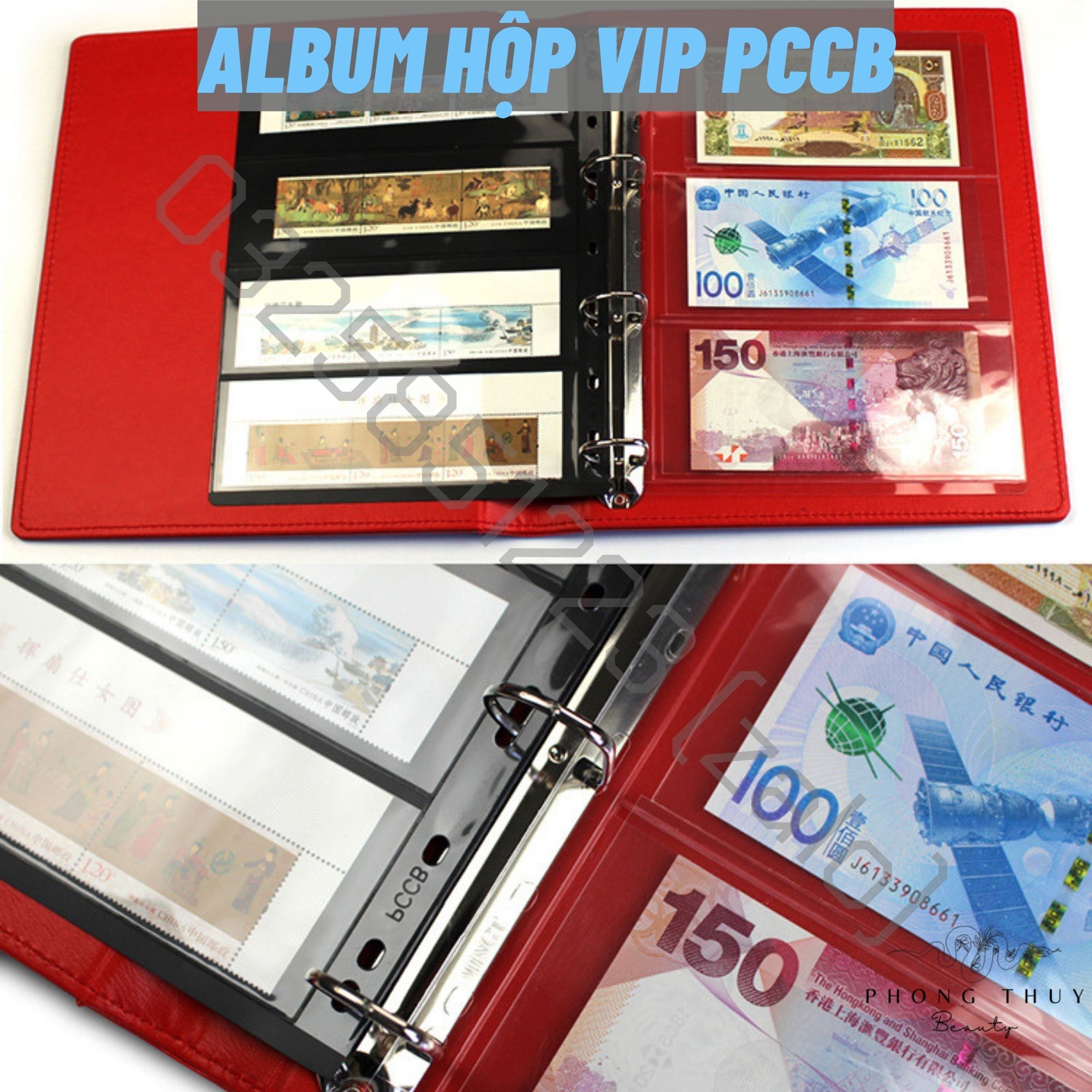 Bìa Album Vip Có Hộp Cao Cấp Chuyên Dụng Chính Hãng Của PCCB Đựng Tiền, Tem - Chưa Kèm Phơi